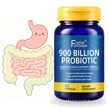 Probiotische Kapseln von Shecome unterstützen die Verdauung und unterstützen die Immungesundheit